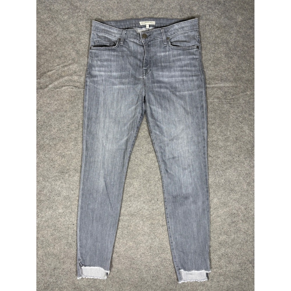 Joie Jeans Womens 30‎ Gray Midrise Ankle Skinny Raw Step Hem Stretch Denim USA
